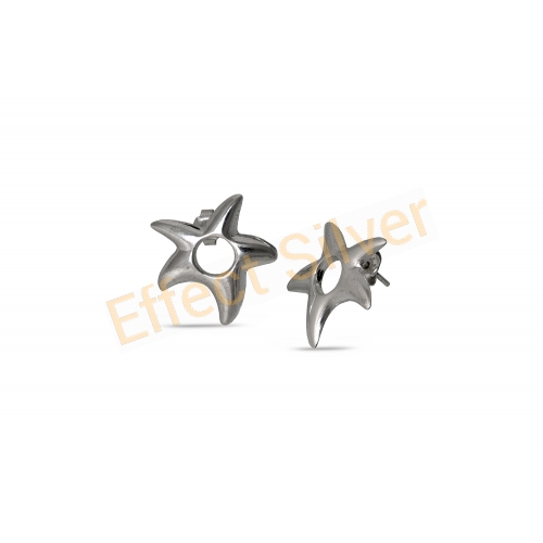 Silver Earrings - Starfish 